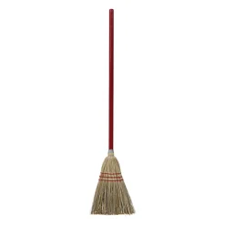 Clearance 36 in. Overall Length Corn/Synthetic Fiber Bristles Corn/Fiber Brooms - Gray/Natural (12/Carton) Cleaning & Janitorial Supplies