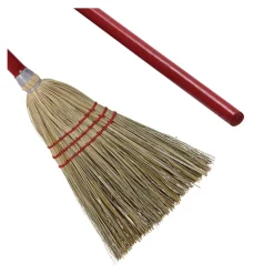 Clearance 36 in. Overall Length Corn/Synthetic Fiber Bristles Corn/Fiber Brooms - Gray/Natural (12/Carton) Cleaning & Janitorial Supplies