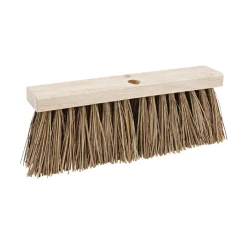 6.25 in. Palmyra Fiber Bristles 16 in. Brush Street Broom Head - Brown Cleaning & Janitorial Supplies