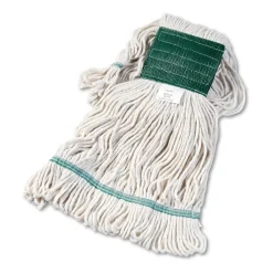 5 in. Super Loop Cotton/Synthetic Fiber Wet Mop Head - Medium, White Cleaning & Janitorial Supplies