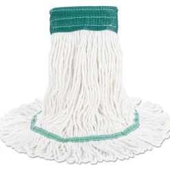 5 in. Super Loop Cotton/Synthetic Fiber Wet Mop Head - Medium, White Cleaning & Janitorial Supplies