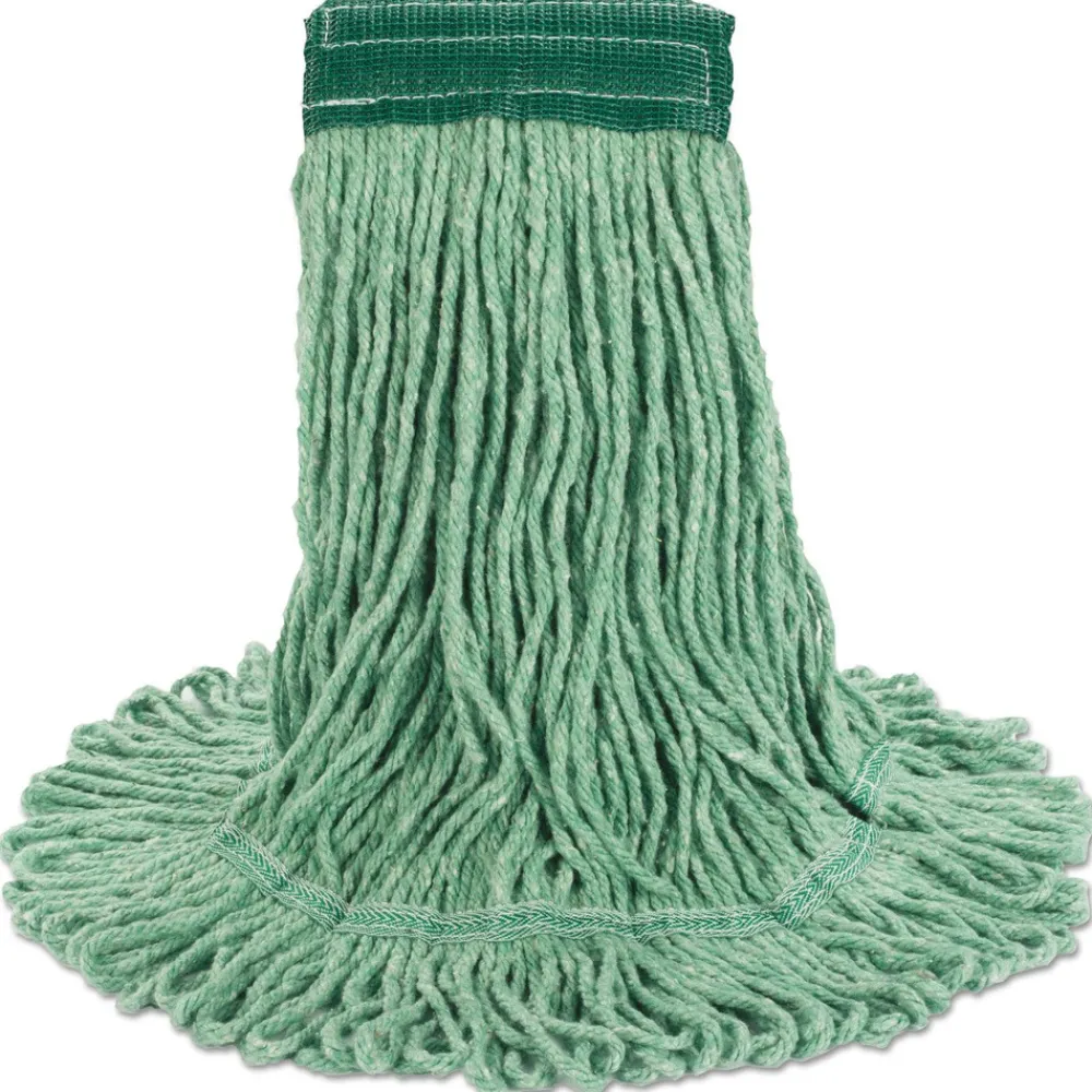 Best 5 in. Super Loop Cotton/Synthetic Fiber Wet Mop Head - Medium, Green (12/Carton) Cleaning & Janitorial Supplies