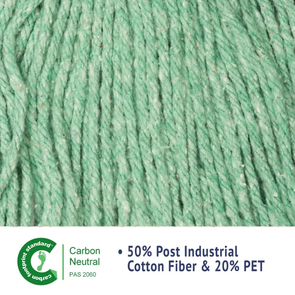 Best 5 in. Super Loop Cotton/Synthetic Fiber Wet Mop Head - Medium, Green (12/Carton) Cleaning & Janitorial Supplies