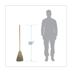 Best 56 in. Warehouse Broom with Corn Fiber Bristles - Natural Cleaning & Janitorial Supplies