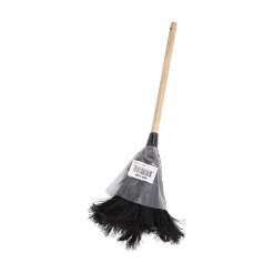 Outlet 10 in. Wood Handle Professional Ostrich Feather Duster Cleaning & Janitorial Supplies