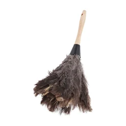 Discount 6 in. Wood Handle Professional Ostrich Feather Duster Cleaning & Janitorial Supplies