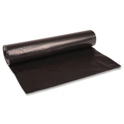 Sale 43 in. x 47 in. 56 gal. 1.2 mil Recycled Low-Density Polyethylene Can Liners - Black (100/Carton) Trash & Waste Bins