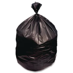 Best 38 in. x 60 in. 60 gal. 22 mic High-Density Can Liners - Black (150/Carton) Trash & Waste Bins