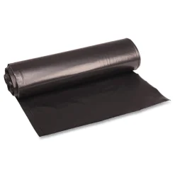 Online 33 in. x 39 in. 33 gal. 1.2 mil Recycled Low-Density Polyethylene Can Liners - Black (100/Carton) Cleaning & Janitorial Supplies