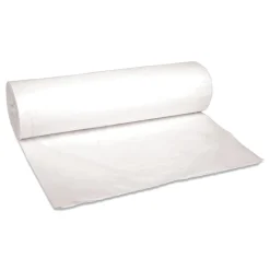 Discount 40 in. x 46 in. 45 gal. 0.6 mil Low-Density Waste Can Liners - White (100/Carton) Trash & Waste Bins