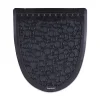 Online 17.5 in. x 20 in. 2.0 Rubber Urinal Mat - Black (6/Carton) Cleaning & Janitorial Supplies