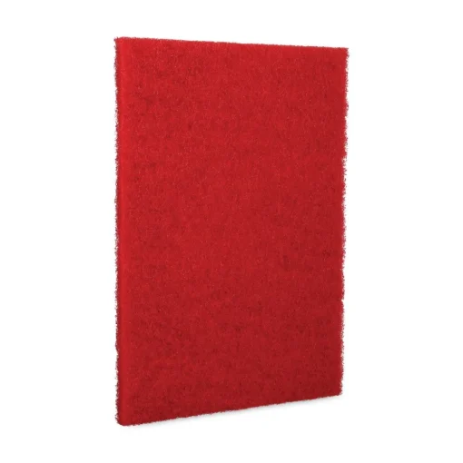 Sale 28 in. x 14 in. Buffing Floor Pads - Red (10/Carton) Cleaning & Janitorial Supplies