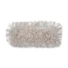 Online 12 in. x 5 in. Cotton Dust Mop Head - White Cleaning & Janitorial Supplies