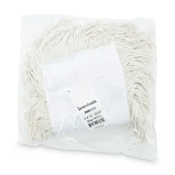 Online 12 in. x 5 in. Cotton Dust Mop Head - White Cleaning & Janitorial Supplies