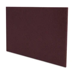Hot 28 in. x 14 in. Deep Scrub Pads - Maroon (10/Carton) Cleaning & Janitorial Supplies