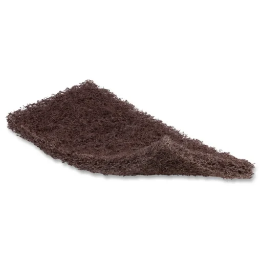 Online 4.62 in. x 10 in. Heavy-Duty Utility Pad - Brown (10/Carton) Cleaning & Janitorial Supplies