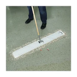 Hot 48 in. x 5 in. Hygrade Cotton Industrial Dust Mop Head - White Cleaning & Janitorial Supplies