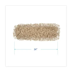 Online 24 in. x 5 in. Industrial Hygrade Cotton Dust Mop Head - White Cleaning & Janitorial Supplies