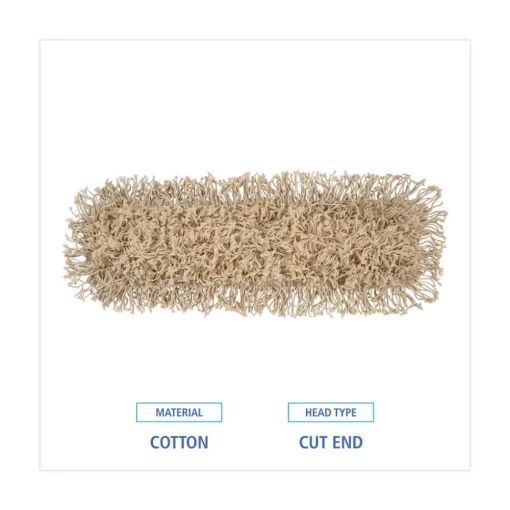 Online 24 in. x 5 in. Industrial Hygrade Cotton Dust Mop Head - White Cleaning & Janitorial Supplies