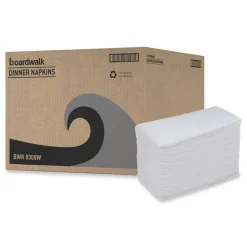 Outlet 17 in. x 15 in. 2-Ply Dinner Napkin - White (3000/Carton) Paper & Dispensers