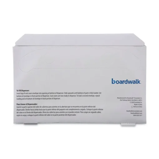 Sale 14.17 in. x 16.73 in. Premium Half-Fold Toilet Seat Covers - White (250/Sleeve, 4 Sleeves/Carton) Cleaning & Janitorial Supplies