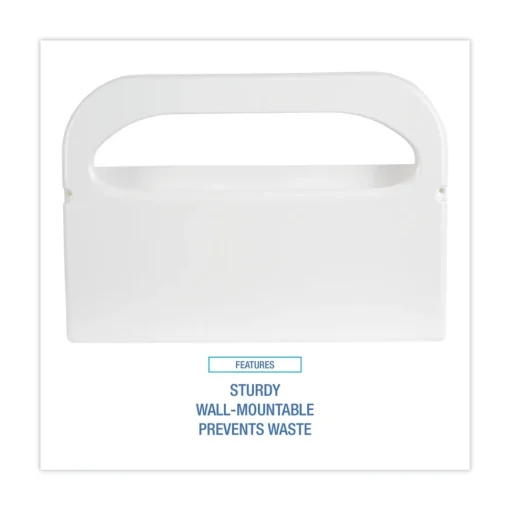 Best 16 in. x 3 in. x 11.5 in. Toilet Seat Cover Dispenser - White (2/Box) Paper & Dispensers