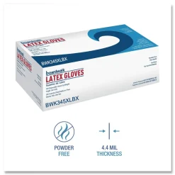 Hot 4.4 mil 9.5 in. Long Powder-Free General-Purpose Latex Gloves - Extra Large, Natural (100/Box, 10 Boxes/Carton) Cleaning & Janitorial Supplies