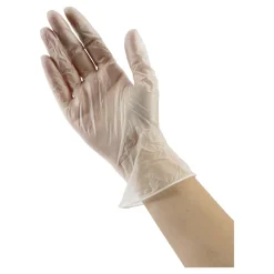 New 3.6 mil Thick 9.5 in. Long Powder-Free Exam Vinyl Gloves - Medium, Clear (100/Box, 10 Boxes/Carton) Cleaning & Janitorial Supplies