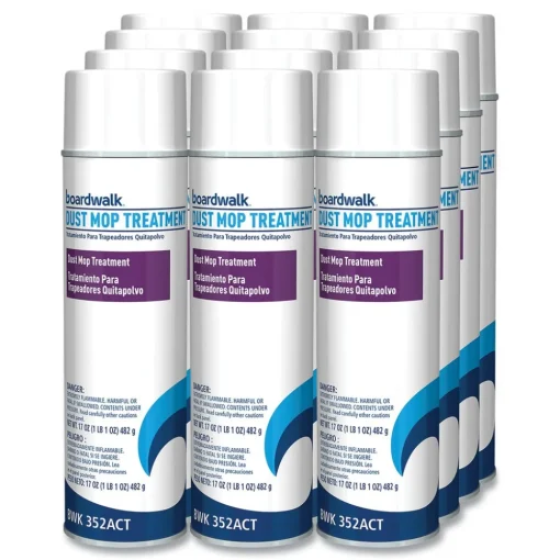 Online 17 oz. Aerosol Spray Dust Mop Treatment - Pine Scent (12/Carton) Cleaning & Janitorial Supplies
