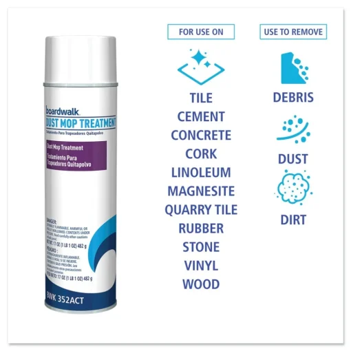 Online 17 oz. Aerosol Spray Dust Mop Treatment - Pine Scent (12/Carton) Cleaning & Janitorial Supplies