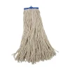 20 oz. Economical Lie-Flat Cotton Fiber Mop Head - White (12/Carton) Cleaning & Janitorial Supplies