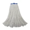 Clearance 20 oz. Economical Lie-Flat Rayon Fiber Mop Head - White (12/Carton) Cleaning & Janitorial Supplies