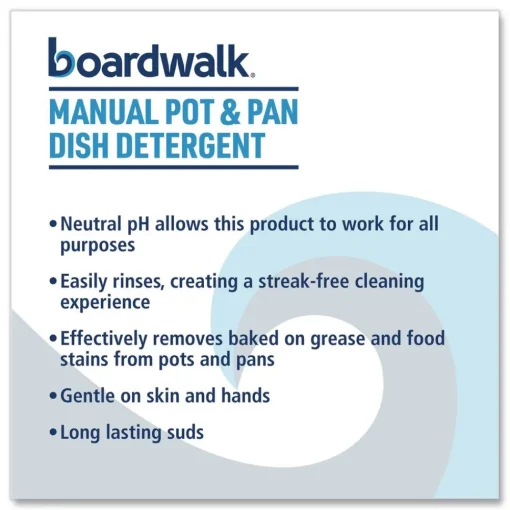 Clearance 38 oz Manual Pot and Pan Dish Detergent - Fresh Breeze Scent (8/Carton) Cleaning & Janitorial Supplies