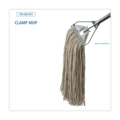 Best 32 oz. 4-Ply Cut-End Cotton Mop Head - White (12/Carton) Cleaning & Janitorial Supplies