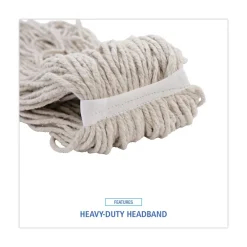Best 32 oz. 4-Ply Cut-End Cotton Mop Head - White (12/Carton) Cleaning & Janitorial Supplies