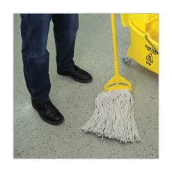 Outlet 20 oz. Premium Cut-End Cotton Wet Mop Heads - White (12/Carton) Cleaning & Janitorial Supplies