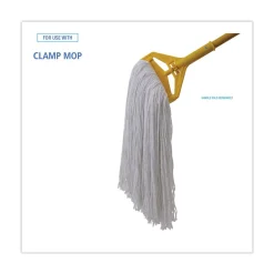 32 oz. Rayon Fiber Premium Standard Head - White (12/Carton) Cleaning & Janitorial Supplies