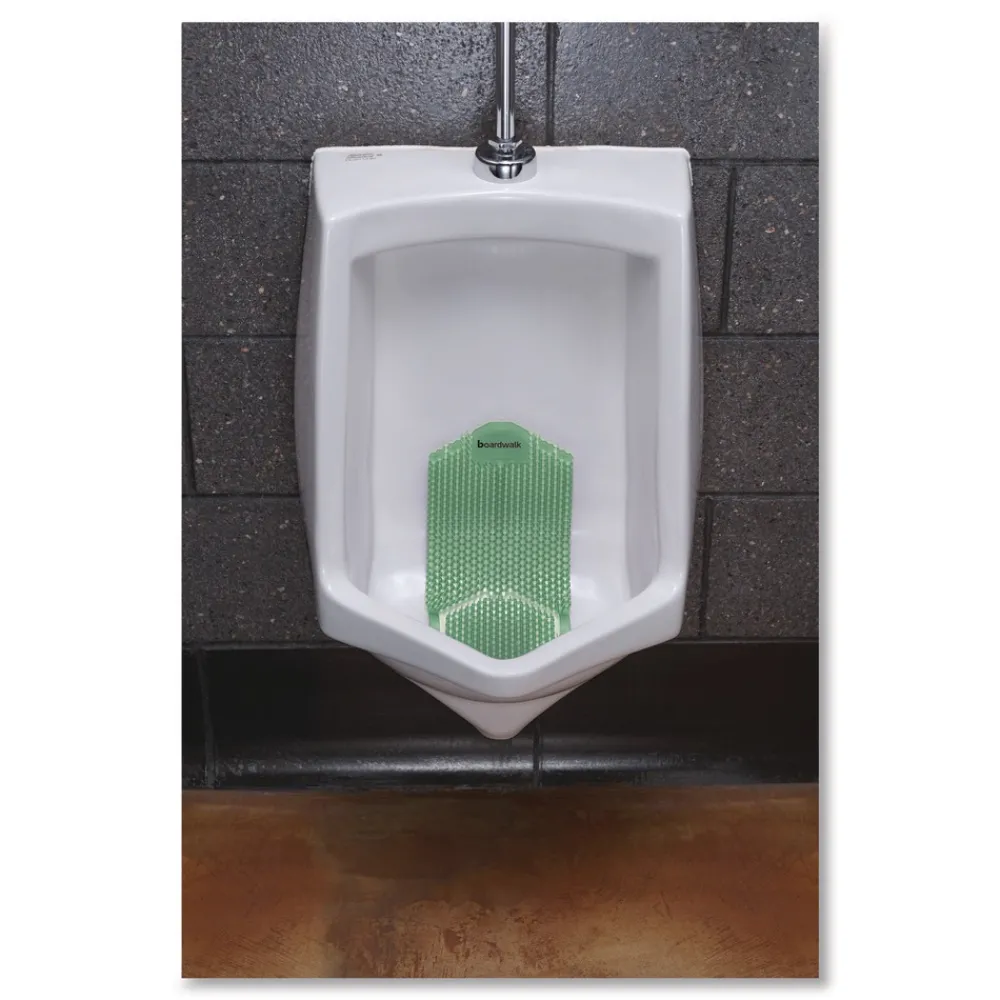 Best 5.22 oz. Vertical Urinal Screen - Cucumber Melon Scent Green (6/Carton) Cleaning & Janitorial Supplies