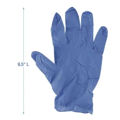Best 380 Series 4 mil Thick 9.5 in. Long Powder-Free Disposable General-Purpose Nitrile Gloves - Small, Blue (100/Box, 10 Boxes/Carton) Cleaning & Janitorial Supplies