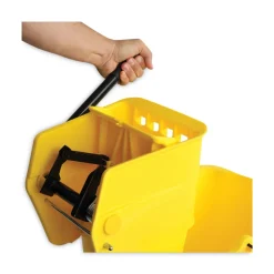 Hot BWK2635COMBOYEL 8.75 Gallon Pro-Pac Side-Squeeze Wringer/Bucket Combo - Yellow/Silver Cleaning & Janitorial Supplies