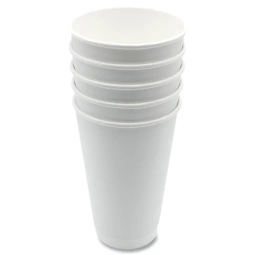 Best BWKDW16HCUP 16 oz. Double-Walled Paper Hot Cups - White (500/Carton) Tabletop And Serveware