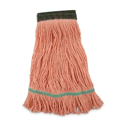 Clearance BWK502OR 5 in. Super Loop Cotton/Synthetic Fiber Wet Mop Head - Medium, Orange (12/Carton) Cleaning & Janitorial Supplies