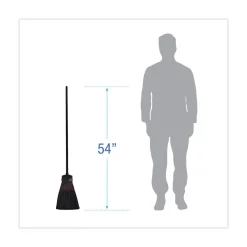 BWK916P 54 in. Wood Handle Maid Broom with Plastic Bristles (1 Dozen) Cleaning & Janitorial Supplies