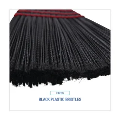 BWK916P 54 in. Wood Handle Maid Broom with Plastic Bristles (1 Dozen) Cleaning & Janitorial Supplies