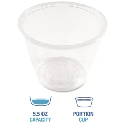 Online BWKPRTN55TS 5.5 oz Plastic Souffle/Portion Cups - Translucent (2500/Carton) Tabletop And Serveware