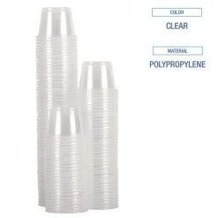 Online BWKPRTN55TS 5.5 oz Plastic Souffle/Portion Cups - Translucent (2500/Carton) Tabletop And Serveware
