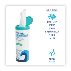 Discount BWK454W35 7 in. x 8 in. Disinfecting Wipes - Fresh Scent (12 Canisters/Carton) Cleaning & Janitorial Supplies