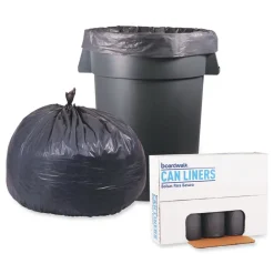 Outlet 100/Carton 60 Gallon .95 mil. 38 in. x 58 in. Low-Density Waste Can Liners - Gray Trash & Waste Bins