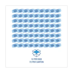 New EBCP012I072M06AAS8000 Toilet Bowl Clip - Cotton Blossom Scent, Blue (12/Box, 6 Boxes/Carton) Odor Control