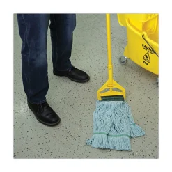 New EchoMop with Looped-End Synthetic/Cotton Wet Mop Head - Medium, Blue (12/Carton) Cleaning & Janitorial Supplies